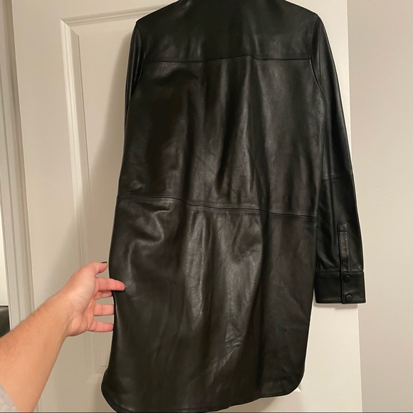 ZARA leather shirt dress - Picture 5 of 12